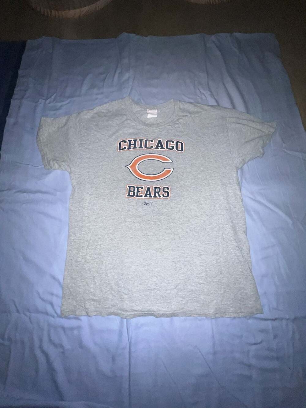 Reebok NFL Chicago Bears Graphic Crewneck T-Shirt Gray